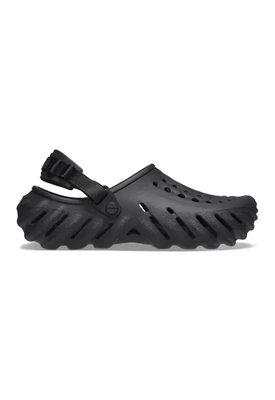 Saboti slingback unisex cu aspect masiv Echo - Negru