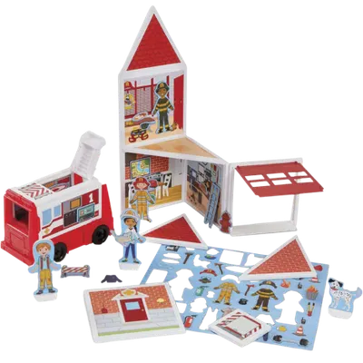 Set de joaca magnetic Statia de Pompieri- Melissa & Doug