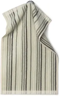 Set de 3 prosoape de bumbac La Reina - Iris Stripe, 30 x 50 cm, dungi verzi