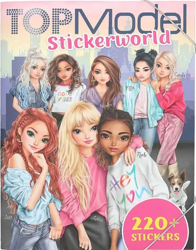 Carte cu stickere Depesche TopModel - 220+ stickere