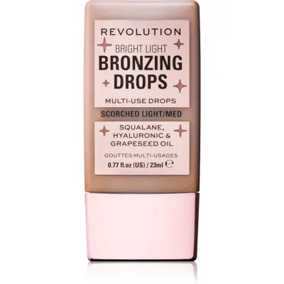 Revolution Bright Light Bronzing Drops crema bronzanta culoare Bronze Scorched 23 ml