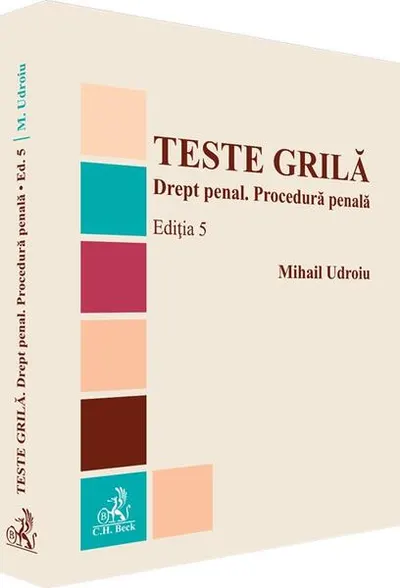 Teste grilă. Drept penal. Procedură penală - Paperback brosat - Mihail Udroiu