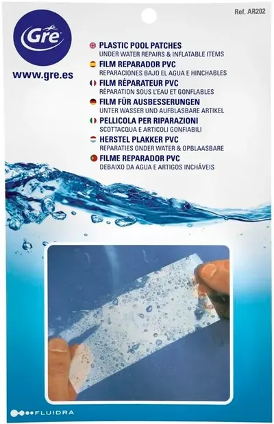 Set de reparare pentru liner GRE - AR202, 5 bucăți plasturi pentru lipire sub apă