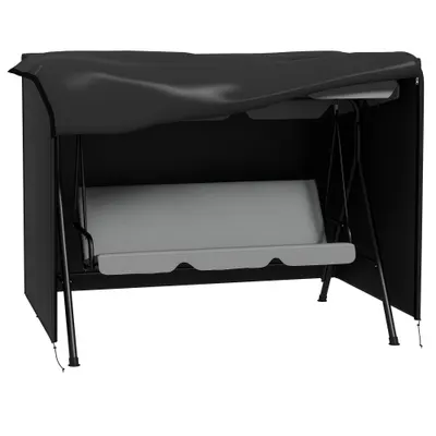 Outsunny Husă de Protecție pentru Leagăn de Grădină 3 Locuri pânză impermeabilă dim. 2,05L x 1,24l x 1,64H m Oxford Densitate Înaltă de 600D | Aosom Romania