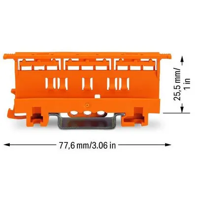 Set 10 dispozitive montaj Wago pe sina omega seria 221 ( 221-500 )