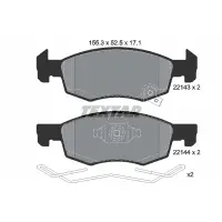 Set placute frana, frana disc TEXTAR 2214301