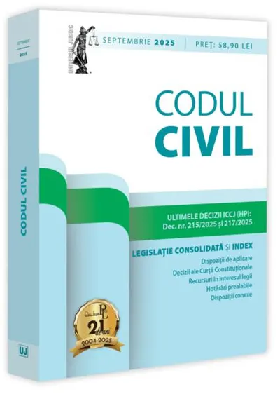 Codul civil: septembrie 2025 - Paperback brosat - Dan Lupaşcu