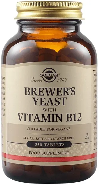 Brewer's Yeast, 500 mg, 250 tablete, Solgar
