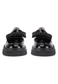 Mocasini dama - tesatura - negru -
