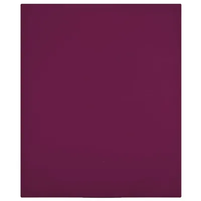vidaXL Cearșaf de pat cu elastic, bordo, 140x200 cm, bumbac