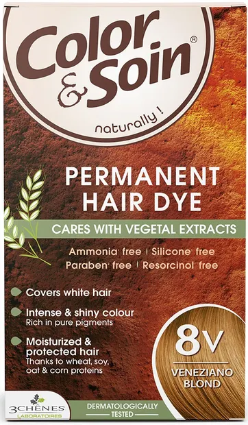 3 Chenes Color & Soin Vopsea de păr, 8V Culoare blond venețian