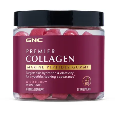 Supliment cu Peptide Marine pentru Piele si Par cu Aroma de Fructe de Padure Salbatice 90 jeleuri