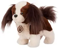 Jucărie de pluș Amek Toys - Câine, maro, 19 cm