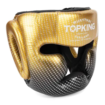 Cască de box adulți Top King Super Star, aur