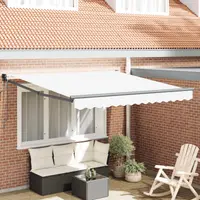 Marchiza automata retractabila Gossi alb 350x250 cm, tesatura de schimb pentru marchiza Gossi pentru cadru de 3.5x2.5 m alb