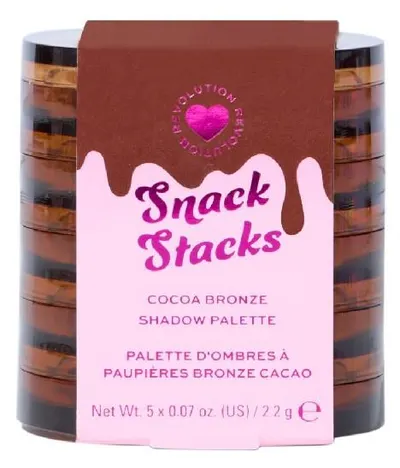 I Heart Revolution Paletă de farduri de ochi Snack Stacks, Cocoa Bronze, 5 culori