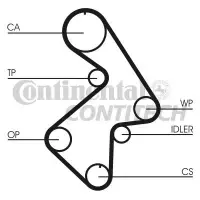 Curea de distributie CONTITECH CT998