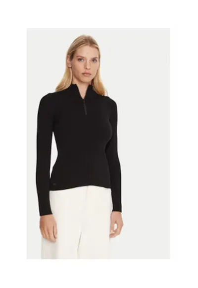 Pulover de dama - 305549068 - material sintetic - negru