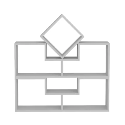 Biblioteca BELED, alb, 105x29,5x76,4 cm