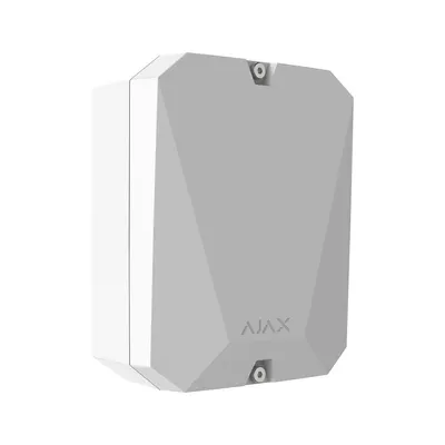 Modul de integrare wireless Ajax VHF Bridge WH, 8 iesiri, 868 MHz, RF 1800 m, alb