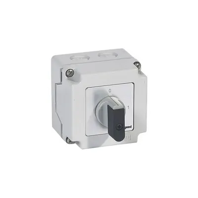 Intrerupator rotativ- on/off switch - PR 12 - 3P - 16 A - 3 contacts - box 76x76 mm