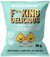 Fitking Delicious Protein Chips, sare himalayană, 60 g, AllNutrition