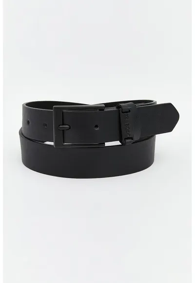 Curea lata din piele ecologica S67934Z4 - Negru