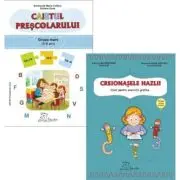 Set 2 caiete pentru grupa mare, 5-6 ani: Caietul prescolarului si Creionasele hazlii