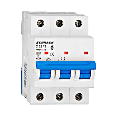 Intrerupator automat tripolar MCB, AMPARO 6kA, C 32A, 3P