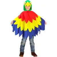 Costum poncho papagal