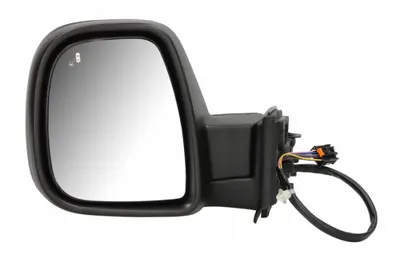 Oglinda stanga (electric, convex, cu incalzire, asistent schimbare banda, grund, rabatare electrica) potrivit CITROEN BERLINGO III; OPEL COMBO E; PEUGEOT PARTNER III, RIFTER 03.18