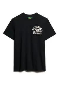 Tricou cu logo brodat Superstate - Negru