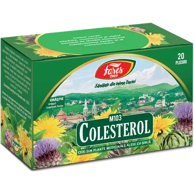 Colesterol, M103, ceai la plic, Fares | 20 plicuri