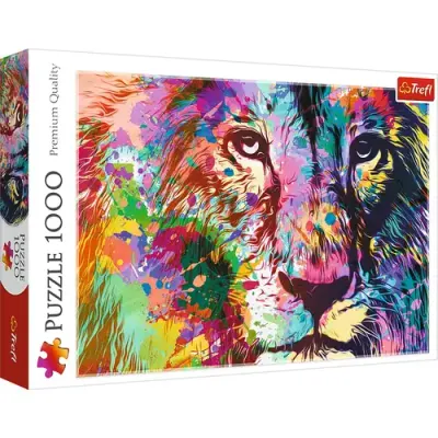 Puzzle Trefl Colorful Lion, 1000 Piese