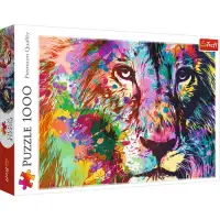 Puzzle Trefl Colorful Lion, 1000 Piese