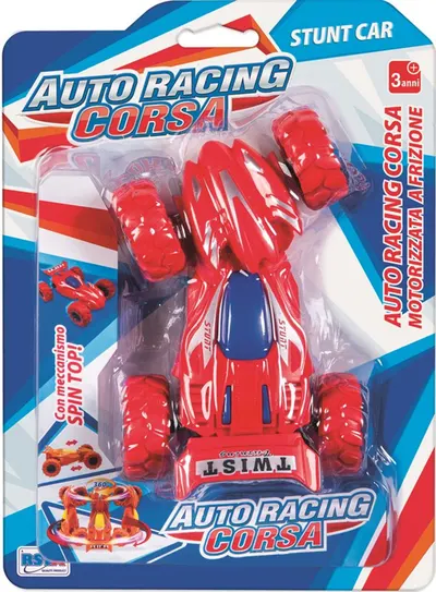 Mașinuță de cascadă RS Toys - Cu fricțiune, roşu