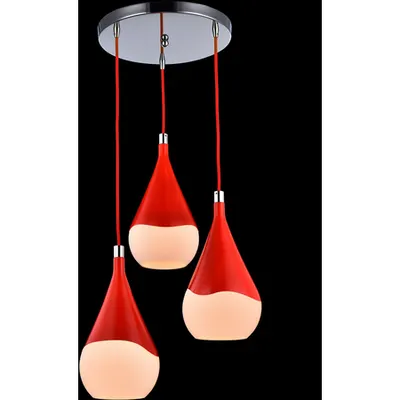 Lampa suspendata Fusion Iceberg,3 x E14,D.410,cm,H.1200 cm,Rosu