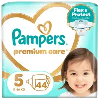 Scutece Premium Care Nr.5 11-16kg, 44 bucati, Pampers