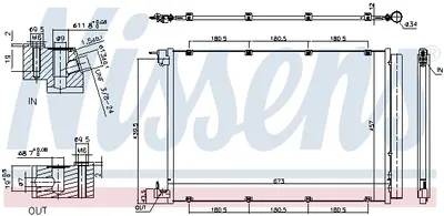Radiator AC condensator potrivit MERCEDES E T-MODEL (S210), E (VF210), E (W210) 2.0-5.4 06.95-03.03