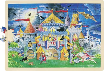 Puzzle din lemn Goki - Timpul pentru povesti