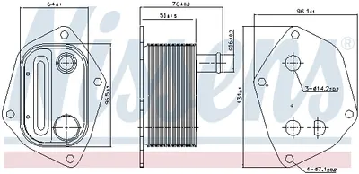 Termoflot Radiator Ulei (130x96x77) Hyundai Accent Iii, Getz, I30, Matrix; Kia Cee D, Cee D Sw, Cerato, Pro Cee D, Rio Ii 1.5d 1.6d Dupa 2004