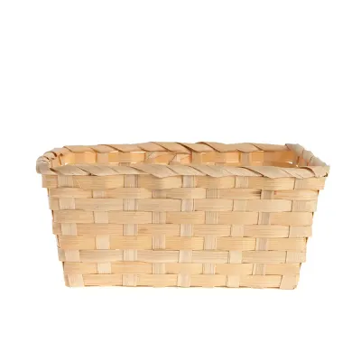 Cos decorativ impletit din bambus 25 cm