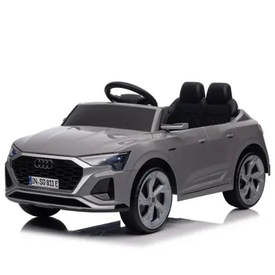 Masinuta electrica pentru copii, Audi SQ8, telecomanda control parental inclusa, 70W 12V, echipare standard, gri
