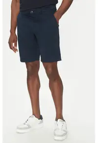 Pantaloni scurti barbati - 305100153 - Bumbac - Albastru - Albastru