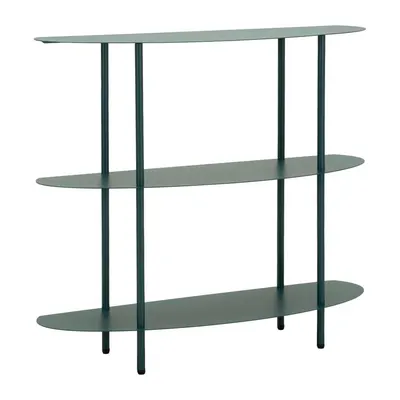 Masă consolă albastru-verde din metal 28x90 cm Saturn – Mauro Ferretti