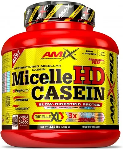 Micelle HD Casein, vanilie cu lapte, 1.6 kg, Amix