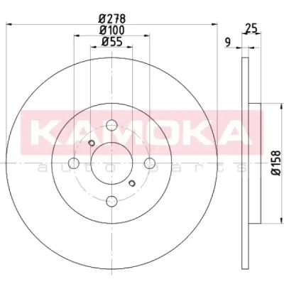 Disc frana KAMOKA 103150