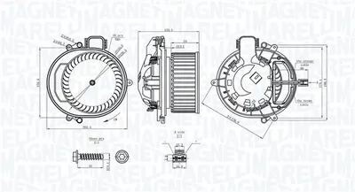 Ventilator habitaclu potrivit BMW Seria 1 (F20), 1 (F21), 2 (F22, F87), 2 (F23), 3 (F30, F80), 3 (F31), 3 GRAN TURISMO (F34), 4 (F32, F82), 4 (F33, F83), 4 GRAN COUPE (F36) 1.5-3.0H 07.11