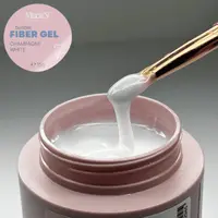 Gel Constructie Fiber Champagne White 15ml Macks - FW-MKS