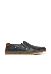 Pantofi barbati - model B5297-14 - piele naturala - albastru inchis